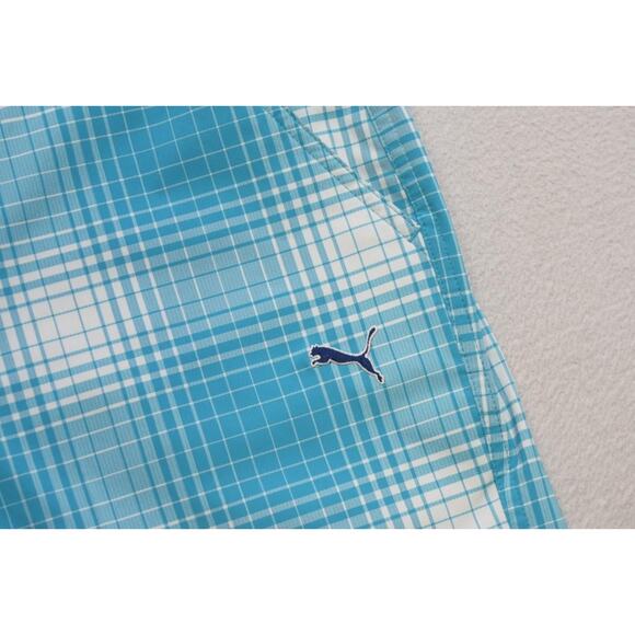 Puma Golf Shorts DryCell Performance Plaid Flat Stretch Athletic Mens Sz 34 - Picture 2 of 7
